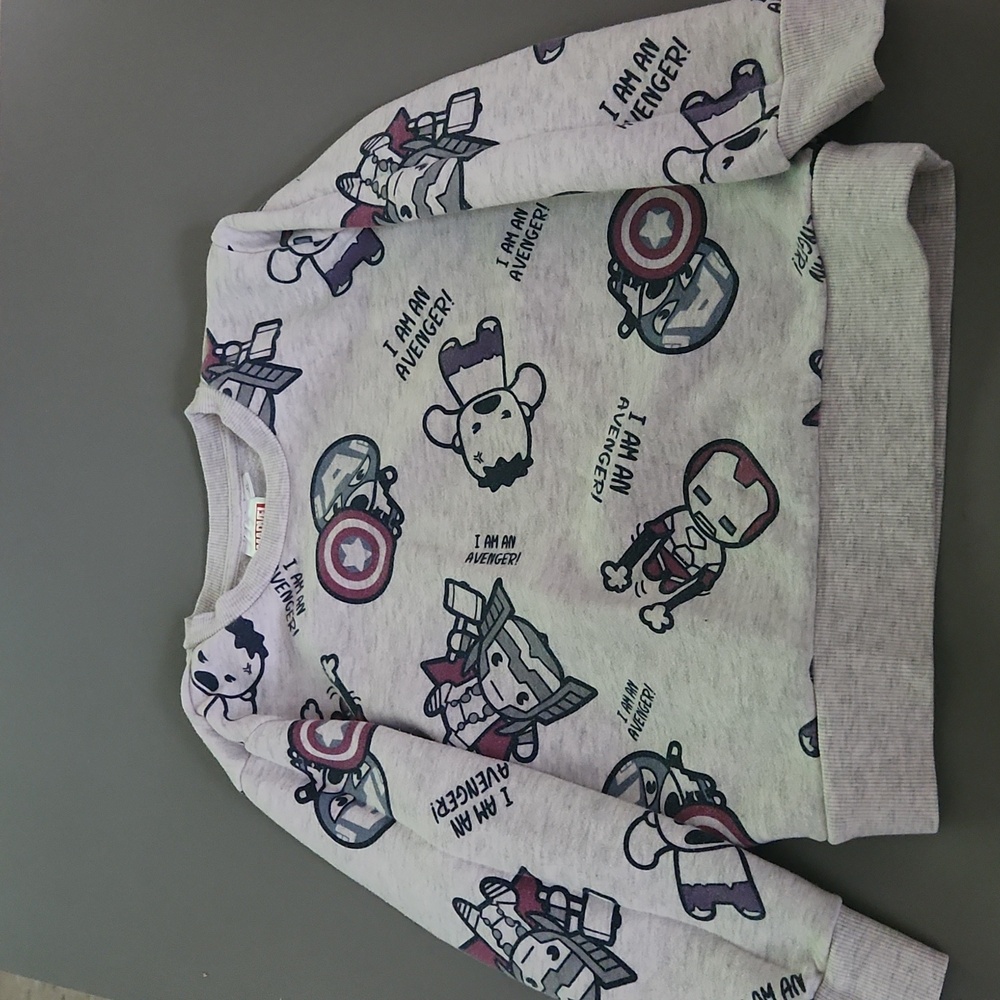Marvel Comics 5T Heather grey